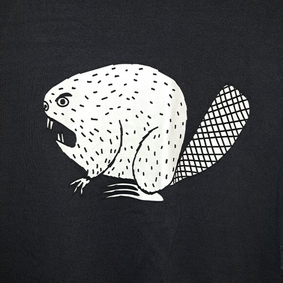 Duluth Trading Company Men's Longtail T Relaxed Fit Angry Beaver Logo T-Shirt L - Picture 6 of 8